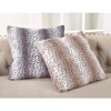 Saro Lifestyle Juneau Collection Faux Fur Throw Pillow Cover - 2 of 2