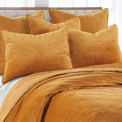 Calabria Gold Standard Sham - One Standard Sham - Birch Hill by Levtex Home