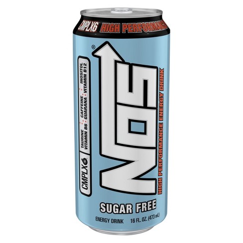 Nos High Performance Sugar Free Energy Drink 16 Fl Oz Can Target