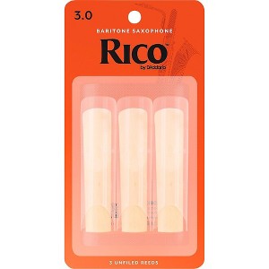 Rico Baritone Saxophone Reeds, Box of 3 Strength 3 Box of 3 - 1 of 2