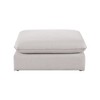 Meridian Furniture,Mackenzie Beige Durable Linen Textured Ottoman - 2 of 4