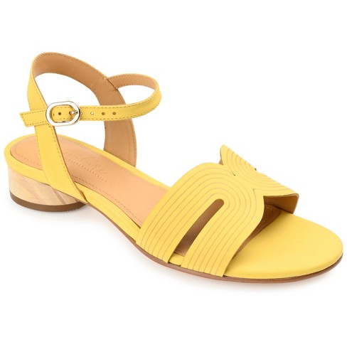 Yellow ankle sale strap sandals