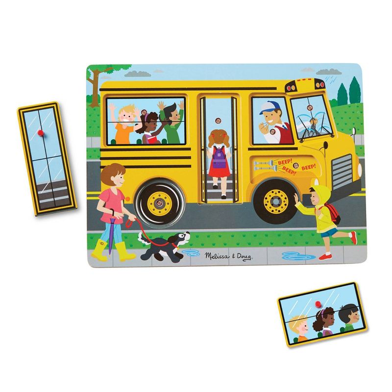 Melissa &#38; Doug The Wheels on the Bus Sound Puzzle 6pc, 5 of 11