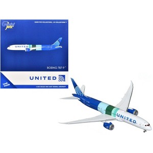 Boeing 787-9 Commercial Aircraft "United Airlines - The Future is SAF" (N24988) White and Blue 1/400 Diecast Model by GeminiJets - 1 of 3
