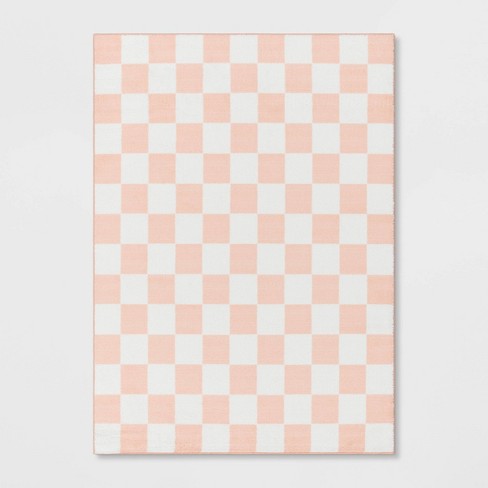 Checkered Kids' Rug - Pillowfort™ - image 1 of 4