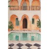 Framed Morocco Hotel Painting 24" H – Multi Color Canvas Art with Glass By kalalou - 4 of 4