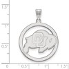 Black Bow Jewelry Sterling Silver Colorado Buffalos NCAA Extra Large Pendant - 2 of 3
