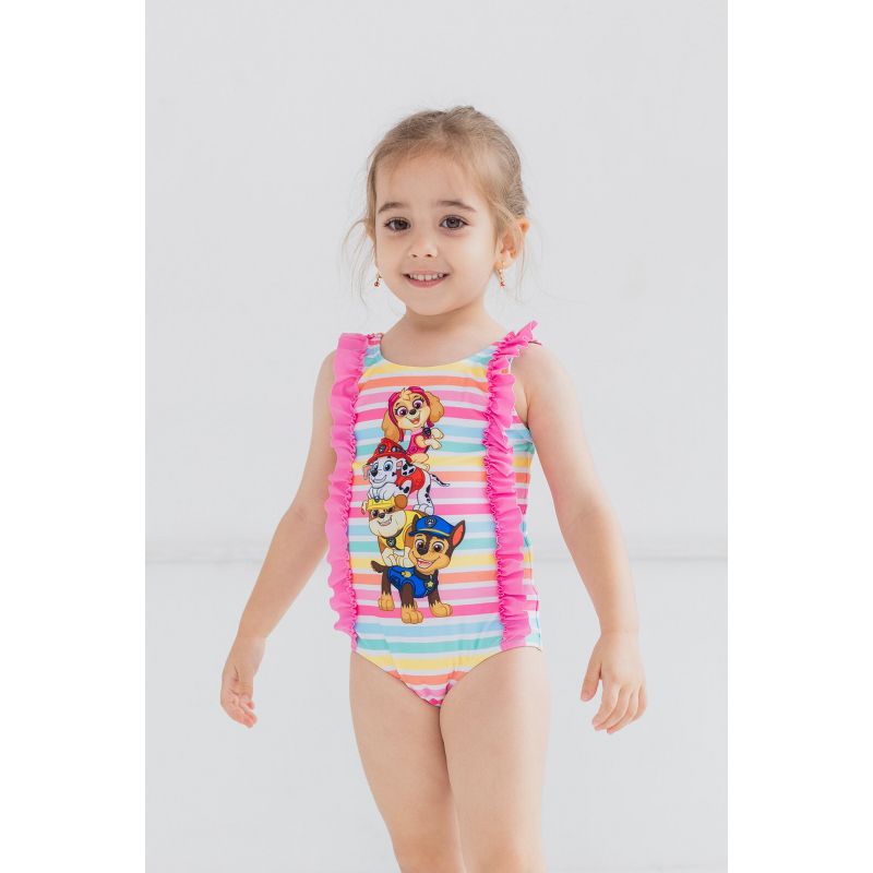 PAW Patrol Skye Marshall Chase Girls One Piece Bathing Suit Toddler, 2 of 9