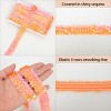 Elastic Sequin Trim, 1.2 Inch 3 Row Flat Glitter Paillette Sequin Strip, Metallic Stretch Sequin Ribbon Sewing DIY Project, 5 Yards - 3 of 4