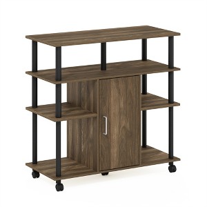 Furinno 4-Tier TV Stand for TV's up to 32" Entertainment Media Center w/Storage Cabinet - 1 of 4