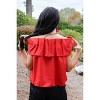 Women's Bowtiful Bliss Off The Shoulder Top - TCEC - 3 of 3