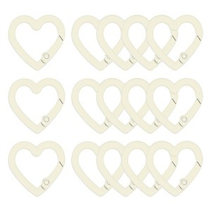 Unique Bargains Metal Heart Shape Handbag Spring Buckle Snap Hook Clip 15 Pcs - 1 of 4