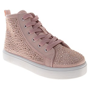 Kensie Girl Glitzy Girls Lace-Up High-Top Sneakers with Rhinestone Details (Toddler' Sizes) - 1 of 4
