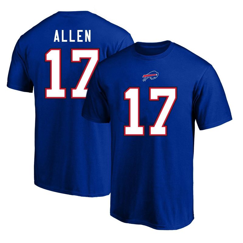 NFL Buffalo Bills Men's Josh Allen Big & Tall Short Sleeve Cotton Core T-Shirt, 1 of 3