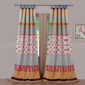 Thalia Room Darkening Window Curtain Panel 42" x 84" Multicolor by Barefoot Bungalow - 1 of 4