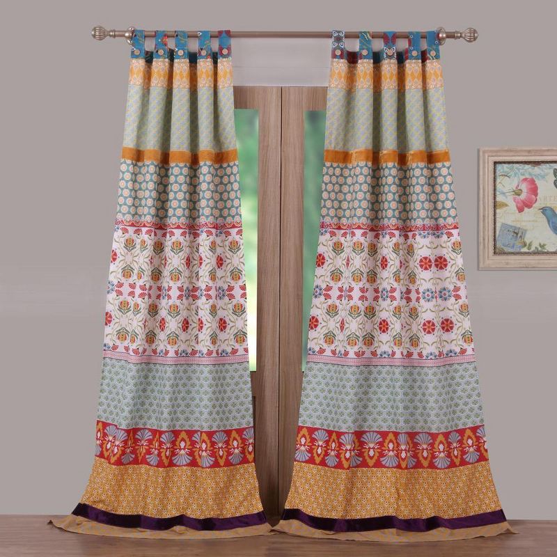 Thalia Room Darkening Window Curtain Panel 42" x 84" Multicolor by Barefoot Bungalow, 1 of 5