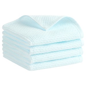 REGALWOVEN Solid Bathroom Hotel and Spa Waffle Cotton Hand Towels 13" x 30" - 1 of 4