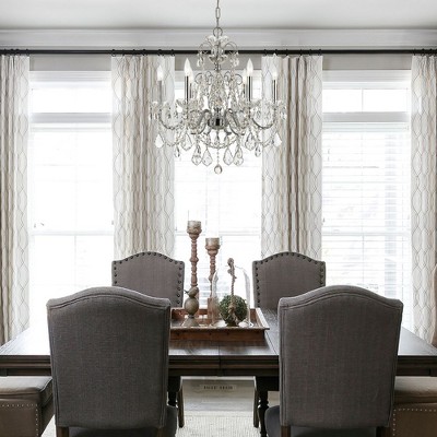 Imperial 6-Light Polished Chrome Crystal Chandelier