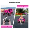 360°Rotation Electric Ride-on, 2.4G Remote Control, Blue Laser Shooting Sound, Bilateral Steering Control Handle, 12V 7AH Rechargeable Battery - 4 of 4
