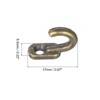Unique Bargains Zinc Alloy Double Prong Retro Hanging Towel Backpack Clothes Scarf Keys Hat Wall Hooks - 2 of 4