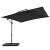 Sonkuki 8.2 x 8.2 Ft. Patio Offset Umbrella With Base for Garden, Backyard and Poolside - 2 of 4