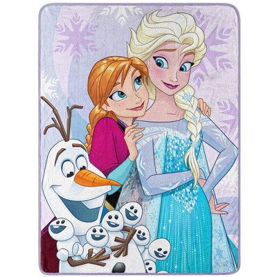Northwest Frozen, Snow Hugs Micro Raschel, 46" x 60" Throw Blanket