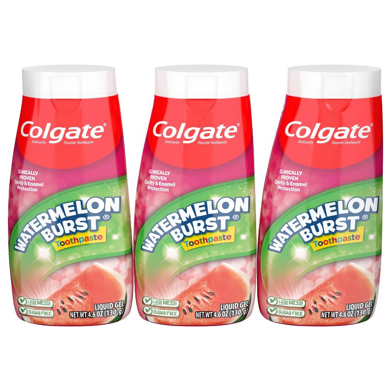 Colgate 2-in-1 Kids Toothpaste and Anticavity Mouthwash - Watermelon Burst - 4.6oz, 1 of 10