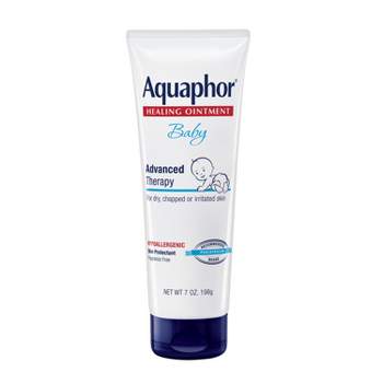 Aquaphor Baby Healing Ointment Advanced Therapy Skin Protectant - Dry Skin and Diaper Rash Ointment - 7oz