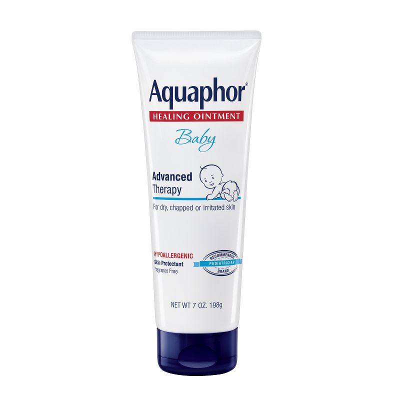 Aquaphor Baby Healing Ointment Advanced Therapy Skin Protectant - Dry Skin and Diaper Rash Ointment - 7oz, 1 of 17