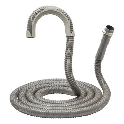 Impresa Washing Machine Drain Hose Kit with Metal Hoop, Corrugated, 3 Cuttable Sizes, 14 Feet