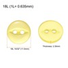 Unique Bargains Round Resin 2-Hole Fish Eye Craft Replacement Sewing Button 10 Pcs - 2 of 4