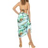 HAPPY BAY Women's Beachwear Summer Bikini Wraps Beach Wrap Sarong Coverups Skirt Bathing suit Swimsuit Swimwear Swim for Women One Size Blue, Tree - 3 of 4