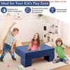 Kids Play Couch, 6Pcs Modular Kids Play Sofa for Playroom Bedroom, Kids Modular Couch Toddler Foam Sofa, Kids Convertible Sofa w/ Removable Cover - 3 of 4