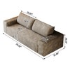 71" Corduroy 3-Seater Sofa with Deep Seat Design, Family Sofa for Living Room or Apartment, No Assembly Sofa for Couples or Guests-Koiai - 4 of 4