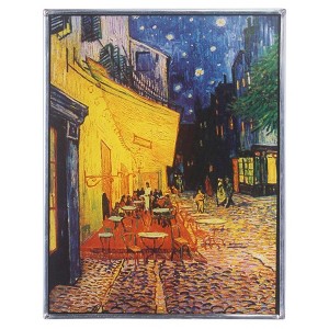 Design Toscano Cafe Terrace at Night, 1888 Art Glass - 1 of 4