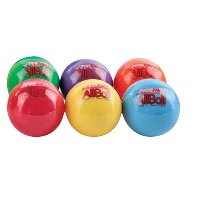 Sportime Multi-Purpose Inflatable All-Balls, 3 Inches, set of 6