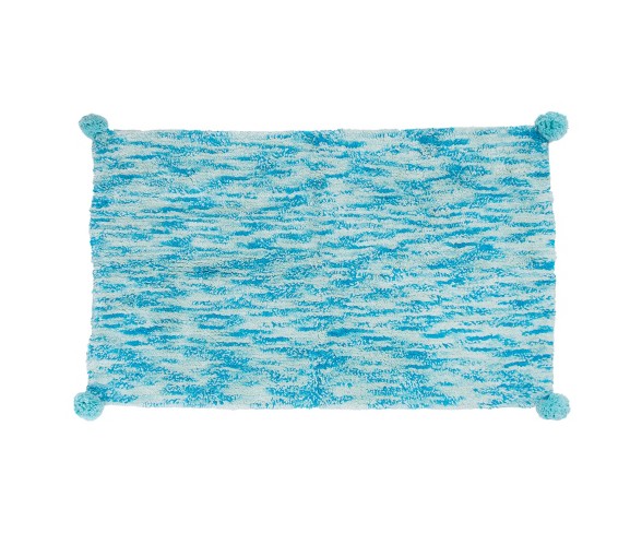 Kaleidoscope Bath Rug Teal - Allure Home Creation