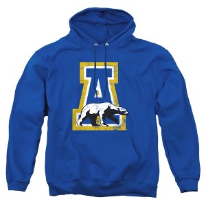 University of Alaska Fairbanks Official Distressed Primary Logo Adult Pull-Over Hoodie - 1 of 4