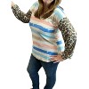Women's Animal Stripes Dream Top - honeyme - 2 of 2