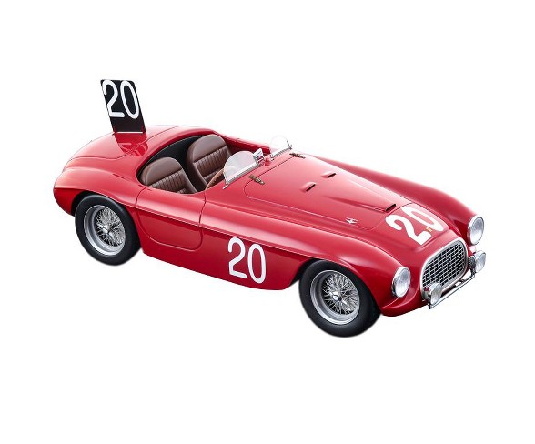 Ferrari 166MM #20 L. Chinetti, J. Lucas Winners Spa 24H 1949 Ltd Ed 90 pcs "Mythos Series" 1/18 Model by Tecnomodel