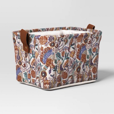 Quilted Decorative Basket Floral - Threshold™