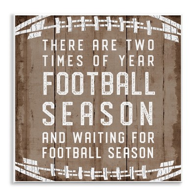 Stupell Industries Time of Year Football Season, 12" x 12"