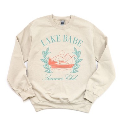 Simply Sage Market Women's Graphic Sweatshirt Lake Babe Boat