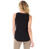 Rekucci Women’s Ultra Soft Sleeveless Tank with Chic Front Zipper – Stylish, Comfortable Top for Work, Travel, or Casual Wear - 3 of 4