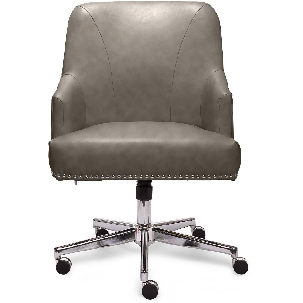 Style Leighton Home Office Chair Gathering Dark Gray - Serta