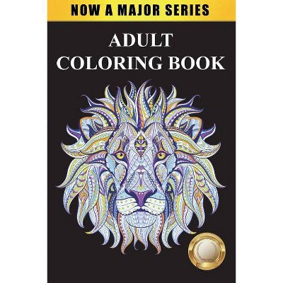 Adult Coloring Book - Large Print by  Adult Coloring Books (Paperback)