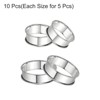Unique Bargains Stainless Steel Double Rolled Nonstick Durable Cake Rings 10 Pcs - 3 of 4