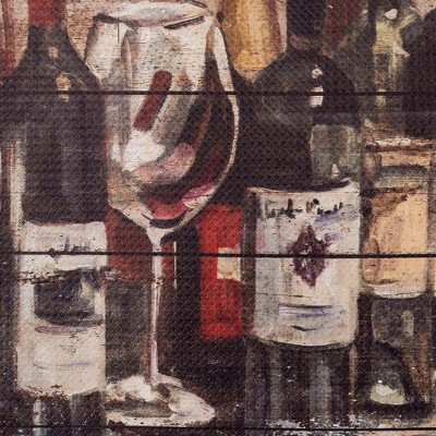 Brown and Red Wine Collection Anti-Fatigue Kitchen Mat