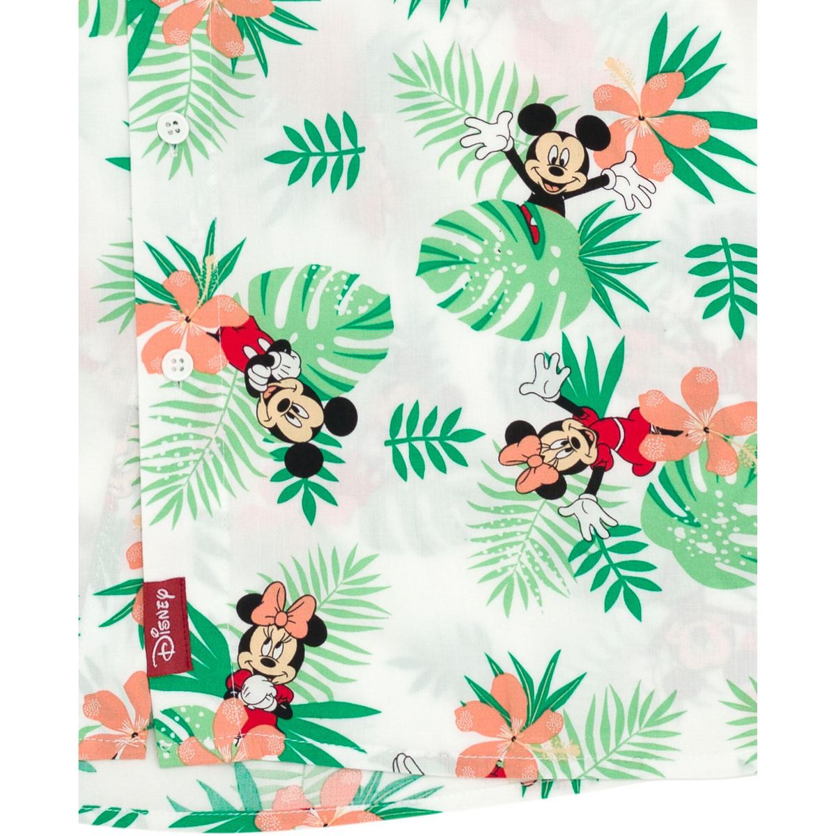 Disney Mickey Mouse Hawaiian Adult Matching Family Hawaiian Button Down Dress Shirt - thumbnail 6