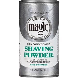 SoftSheen-Carson Magic Platinum Shaving Powder Skin Conditioning Aloe and Vitamin E 4.5oz - 1 of 4